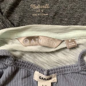 COPY - ⁉️📦 Size S mystery bundle!  4shirt: 1 MADEWELL, 1 ATHLETA, 1 GARAGE & 1 …